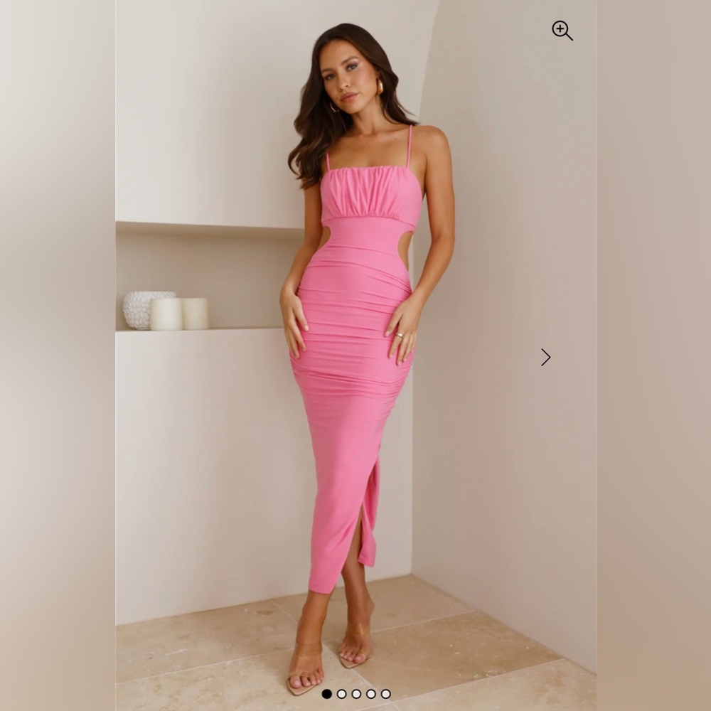 Hello Molly Pink Cutout Dress